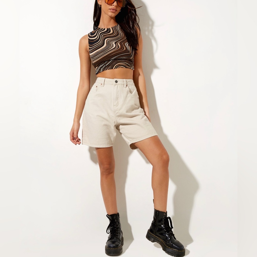 MOTEL ROCKS (S) BANU VEST TOP IN 70’S RIPPLE